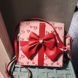 Betsey Johnson Pink and Red Candy Crossbody Bag